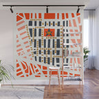 SOHO MAP NYC PINK Wall Mural Gallery Image 1