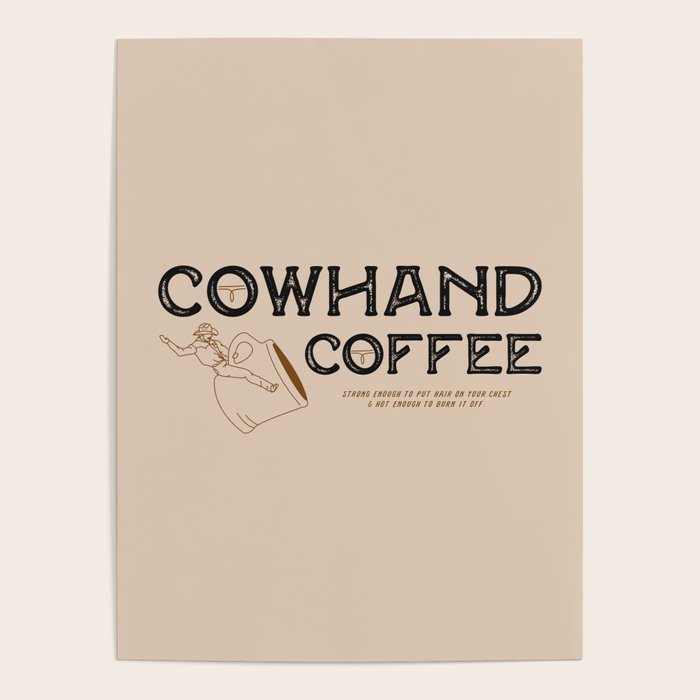 Cowhand Coffee - Rustic Poster Gallery Image 1