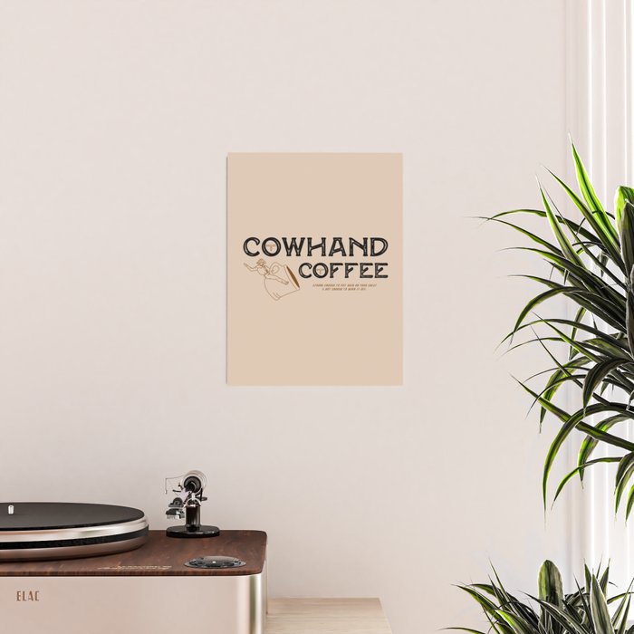 Cowhand Coffee - Rustic Poster Gallery Image 2