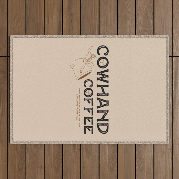 Cowhand Coffee - Rustic Outdoor Rug Gallery Image 1