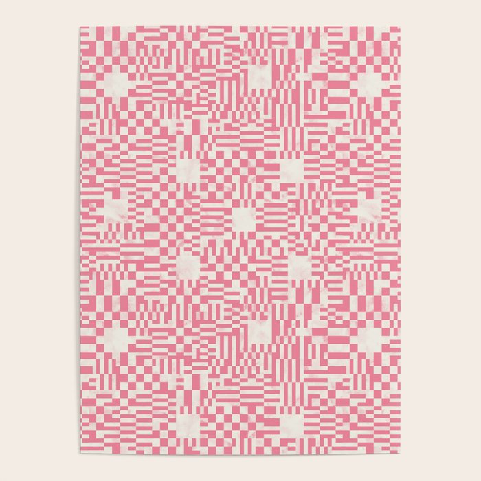Checkered Pink Matrix Poster Gallery Image 4