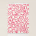 Checkered Pink Matrix Stationery Card Gallery Image 2