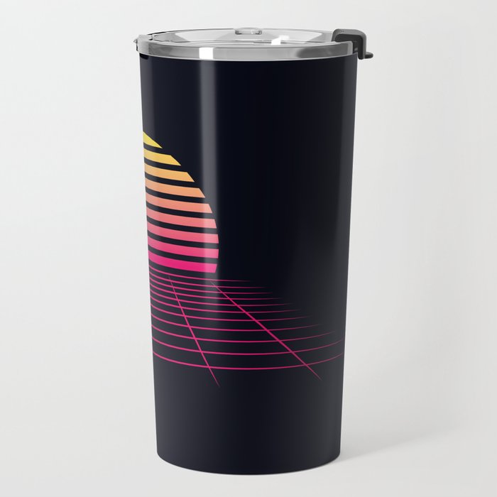 Retrowave sunset 2 / 80s - 90s Retro Travel Mug Gallery Image 2