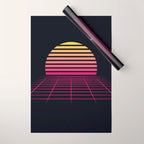Retrowave sunset 2 / 80s - 90s Retro Wrapping Paper Gallery Image 1
