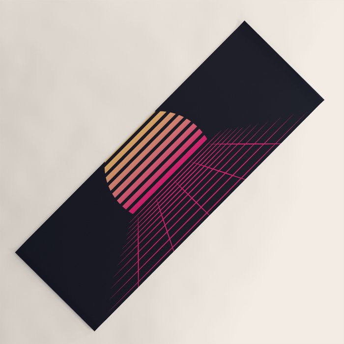 Retrowave sunset 2 / 80s - 90s Retro Yoga Mat Gallery Image 1