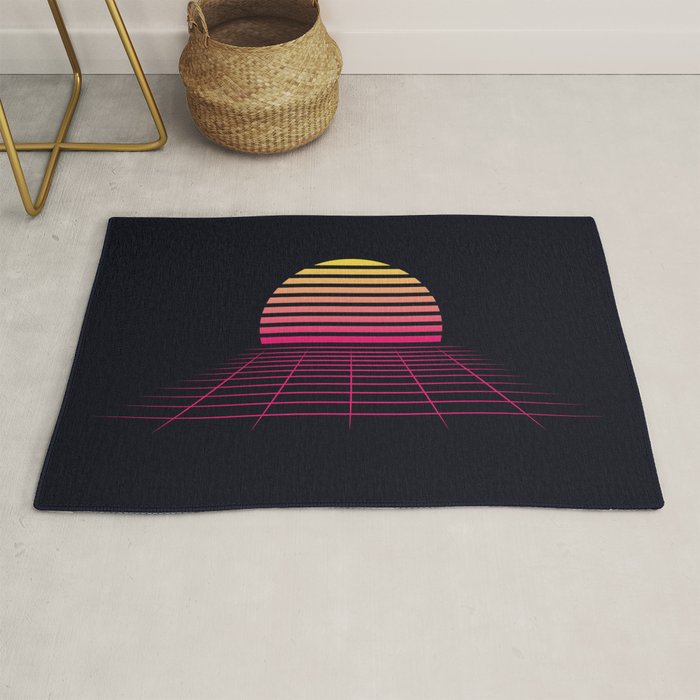 Retrowave sunset 2 / 80s - 90s Retro Rug Gallery Image 1