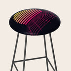 Retrowave sunset 2 / 80s - 90s Retro Stool Gallery Image 2