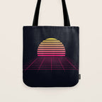 Retrowave sunset 2 / 80s - 90s Retro Tote Bag Gallery Image 1