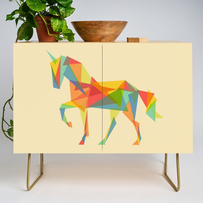 Fractal Geometric Unicorn Credenza Gallery Image 1