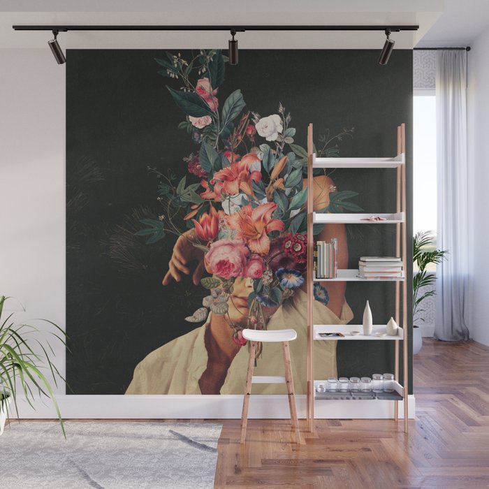 Roses Bloomed every time I Thought of You Wall Mural Gallery Image 1
