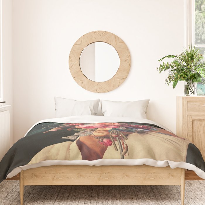 Roses Bloomed every time I Thought of You Duvet Cover Gallery Image 3