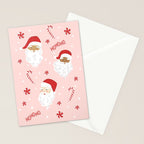 Peppermint Santas Stationery Card Gallery Image 2