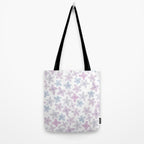 Watercolor hand painted lavender lilac blue floral Tote Bag Gallery Image 2