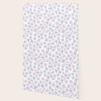 Watercolor hand painted lavender lilac blue floral Wallpaper Gallery Image 2