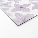 Watercolor hand painted lavender lilac blue floral Welcome Mat Gallery Image 2