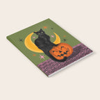 Black Cat - Moonlit Mischief on Halloween Notebook Gallery Image 2