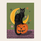 Black Cat - Moonlit Mischief on Halloween Notebook Gallery Image 4