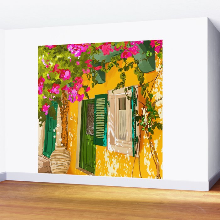 Living in the Sunshine. Always. | Summer Exotic Travel Architecture | Italy Sicily Boho Buildings Wall Mural Gallery Image 2