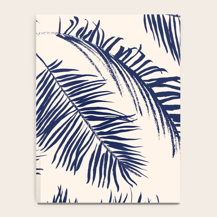 Blue Palm Leaves x Dry Brush Notebook Gallery Image 4