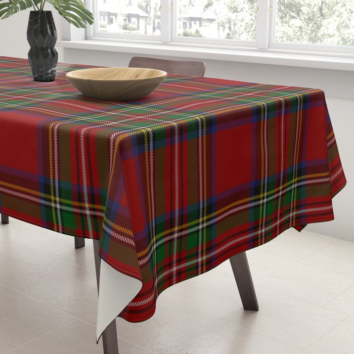 Royal Stewart Tartan Clan Tablecloth Gallery Image 3