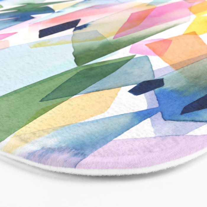 Crystals and Gems Splash Pink Blue Bath Mat Gallery Image 3