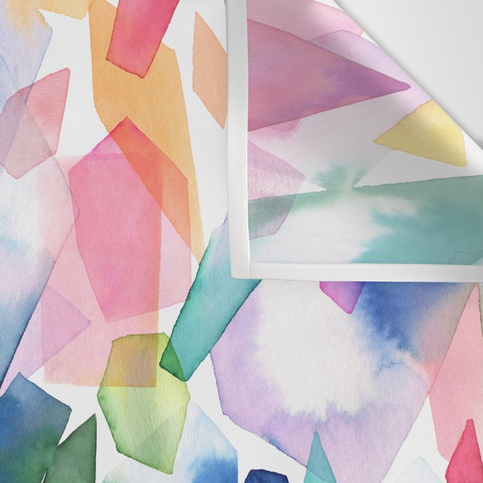 Crystals and Gems Splash Pink Blue Wall Tapestry Gallery Image 3