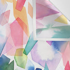 Crystals and Gems Splash Pink Blue Wall Tapestry Gallery Image 3
