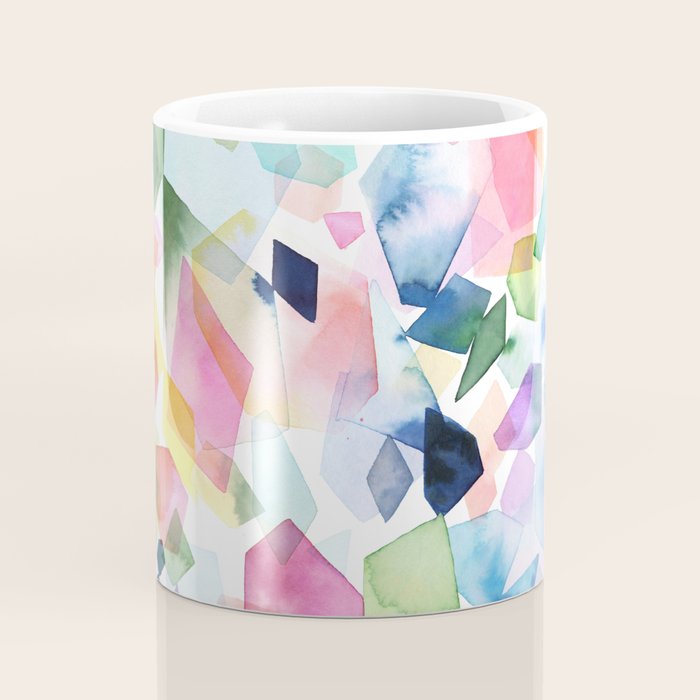 Crystals and Gems Splash Pink Blue Coffee Mug Gallery Image 4