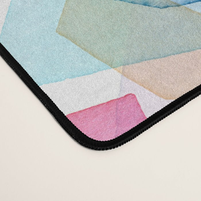 Crystals and Gems Splash Pink Blue Desk Mat Gallery Image 4