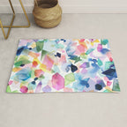 Crystals and Gems Splash Pink Blue Rug Gallery Image 1