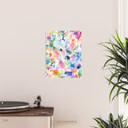 Crystals and Gems Splash Pink Blue Poster Gallery Image 2