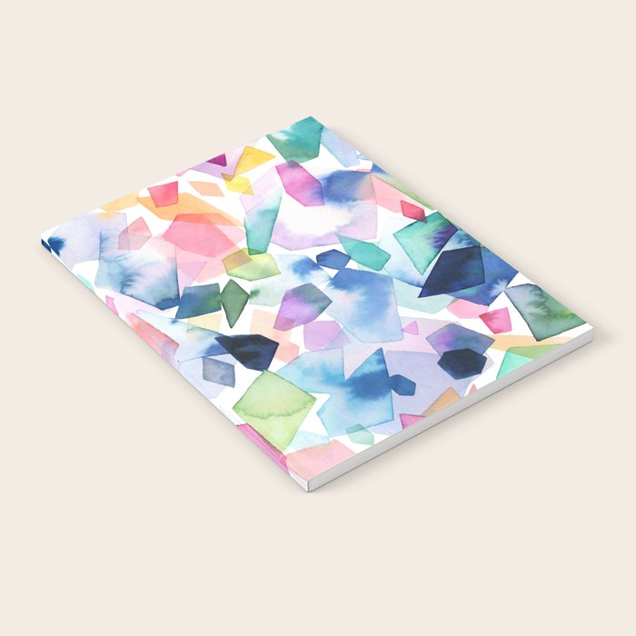 Crystals and Gems Splash Pink Blue Notebook Gallery Image 1