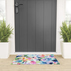 Crystals and Gems Splash Pink Blue Welcome Mat Gallery Image 3