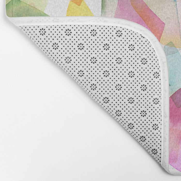 Crystals and Gems Splash Pink Blue Bath Mat Gallery Image 2