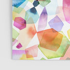 Crystals and Gems Splash Pink Blue Poster Gallery Image 3