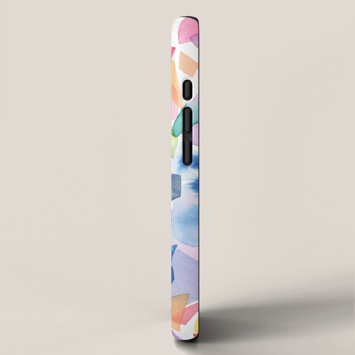 Crystals and Gems Splash Pink Blue iPhone Case Gallery Image 2