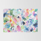 Crystals and Gems Splash Pink Blue Rug Gallery Image 2