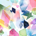 Crystals and Gems Splash Pink Blue Coffee Mug Gallery Image 2