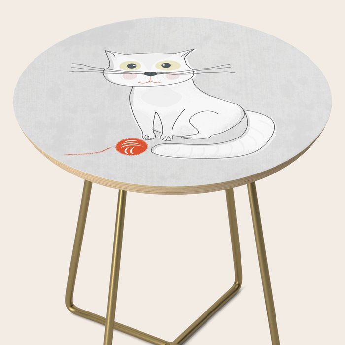 White Cat Side Table Gallery Image 2