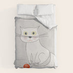 White Cat Duvet Cover Gallery Image 6
