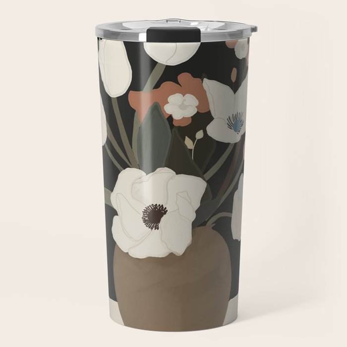 Gently Flowers 2 Travel Mug Gallery Image 1