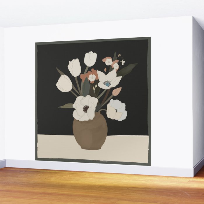 Gently Flowers 2 Wall Mural Gallery Image 2