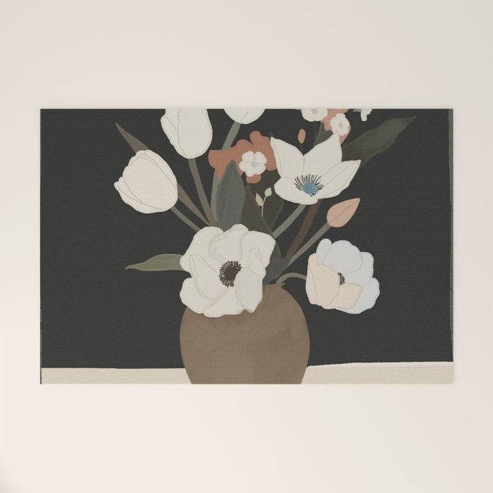 Gently Flowers 2 Welcome Mat Gallery Image 1