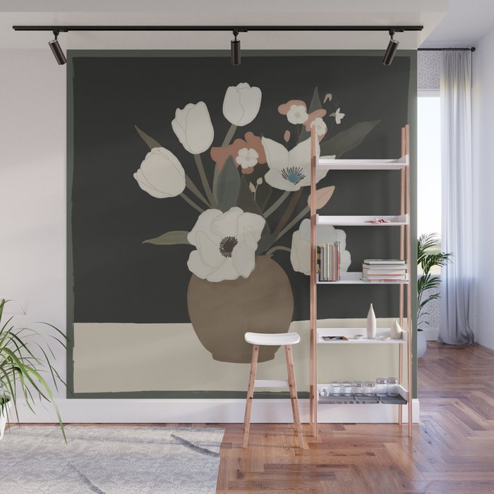 Gently Flowers 2 Wall Mural Gallery Image 1