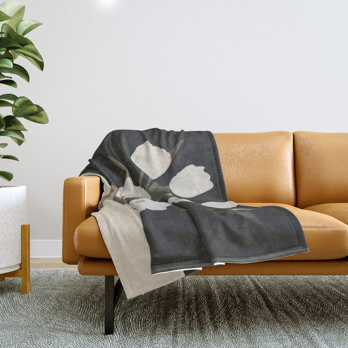 Gently Flowers 2 Throw Blanket Gallery Image 1