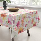 Natural Haze Spring Meadow Cosmos Wildflowers Magenta Red Yellow Tablecloth Gallery Image 3