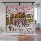 Cancer Zodiac Gingerbread House Wall Mural Gallery Image 1