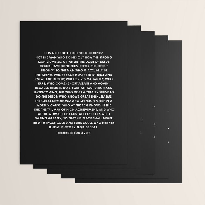 The Man in the Arena - Theodore Roosevelt Wrapping Paper Gallery Image 3