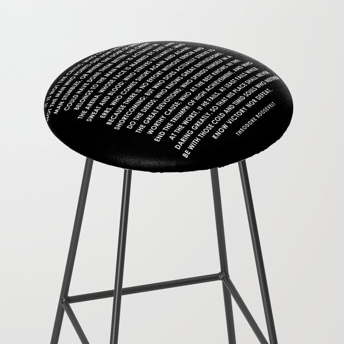 The Man in the Arena - Theodore Roosevelt Stool Gallery Image 2