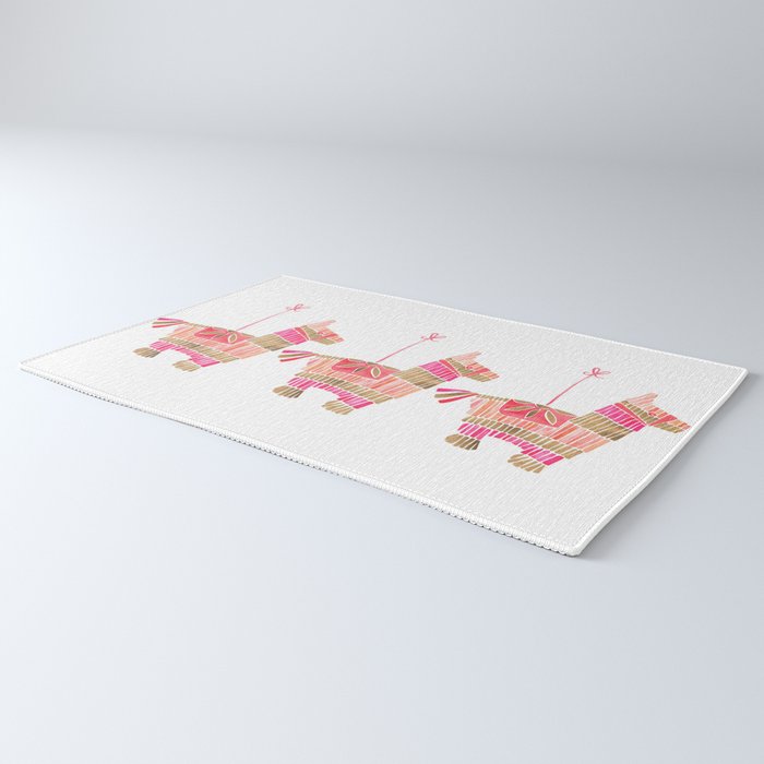 Mexican Donkey PinÌata - Pink & Rose Gold Palette Rug Gallery Image 3